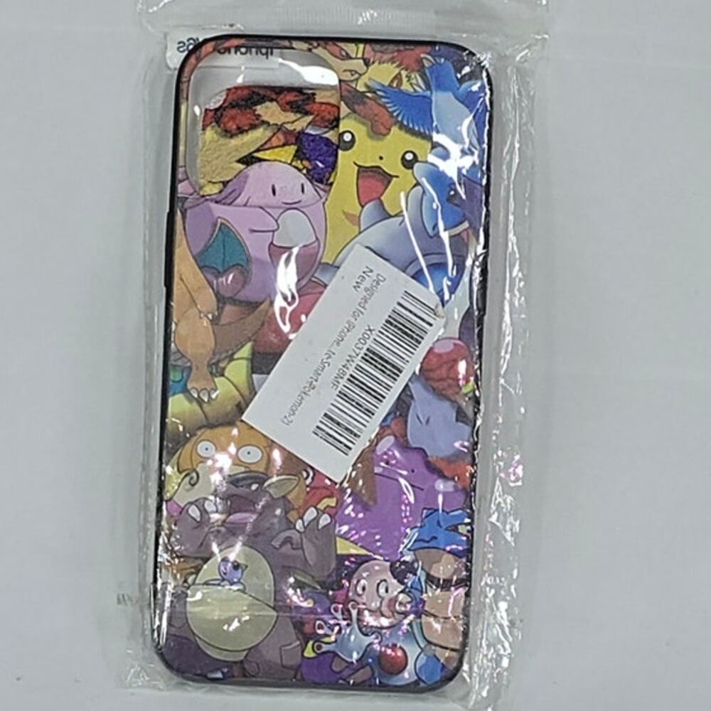 Pokémon Cartoon Glitter iPhone 13 Pro Max Case Colorful Character Print